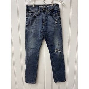 Levis Jeans Mens Size 28x30‎ Blue S47 Straight Regular Taper Casual Everyday